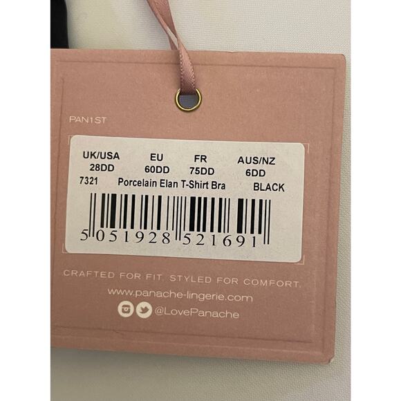 NET Panache Porcelain Elan Moulded T Shirt Bra 28DD - Picture 6 of 7